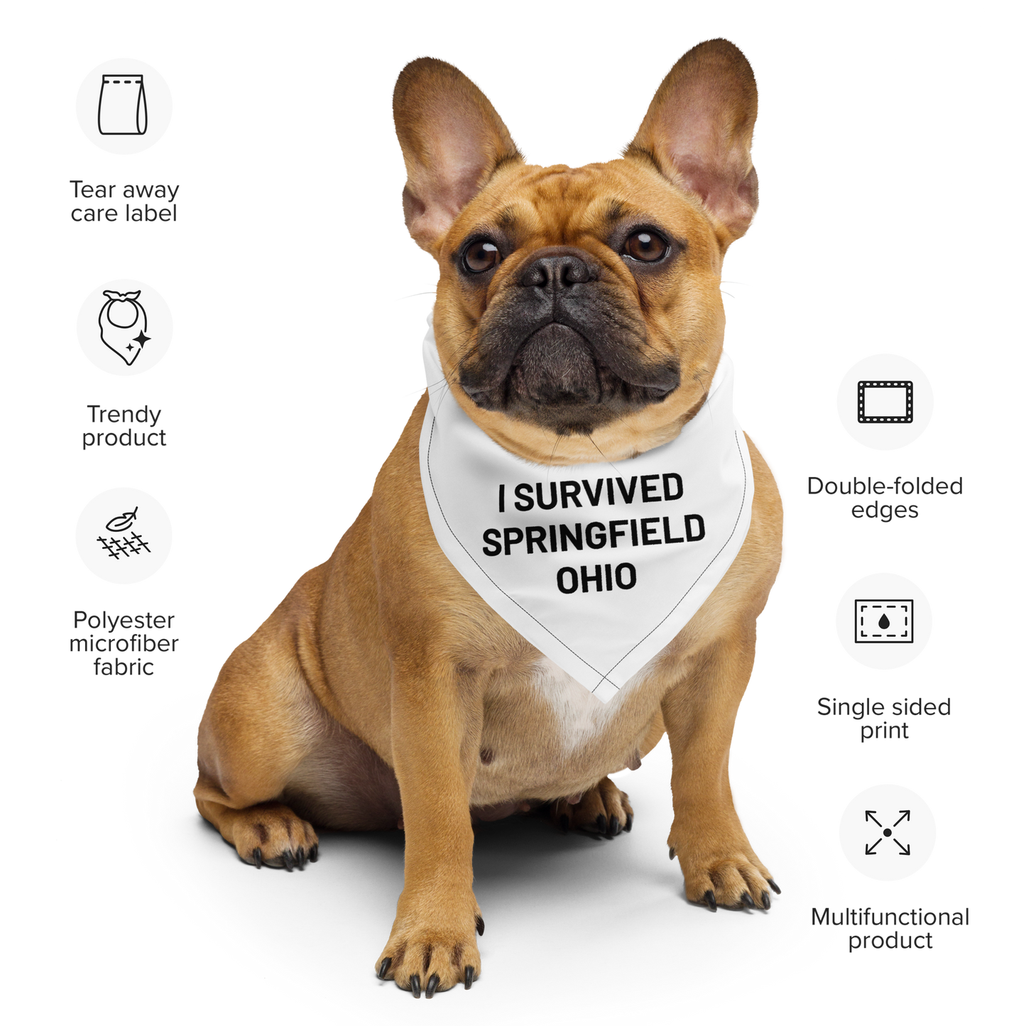 I Survived Springfield Ohio pet bandana